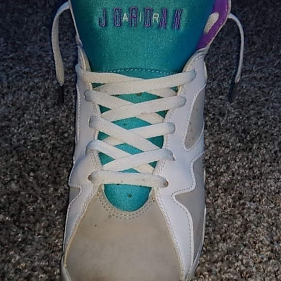 Jordan 7 Neutral grey mineral blue bright violet - Picture 3 of 5